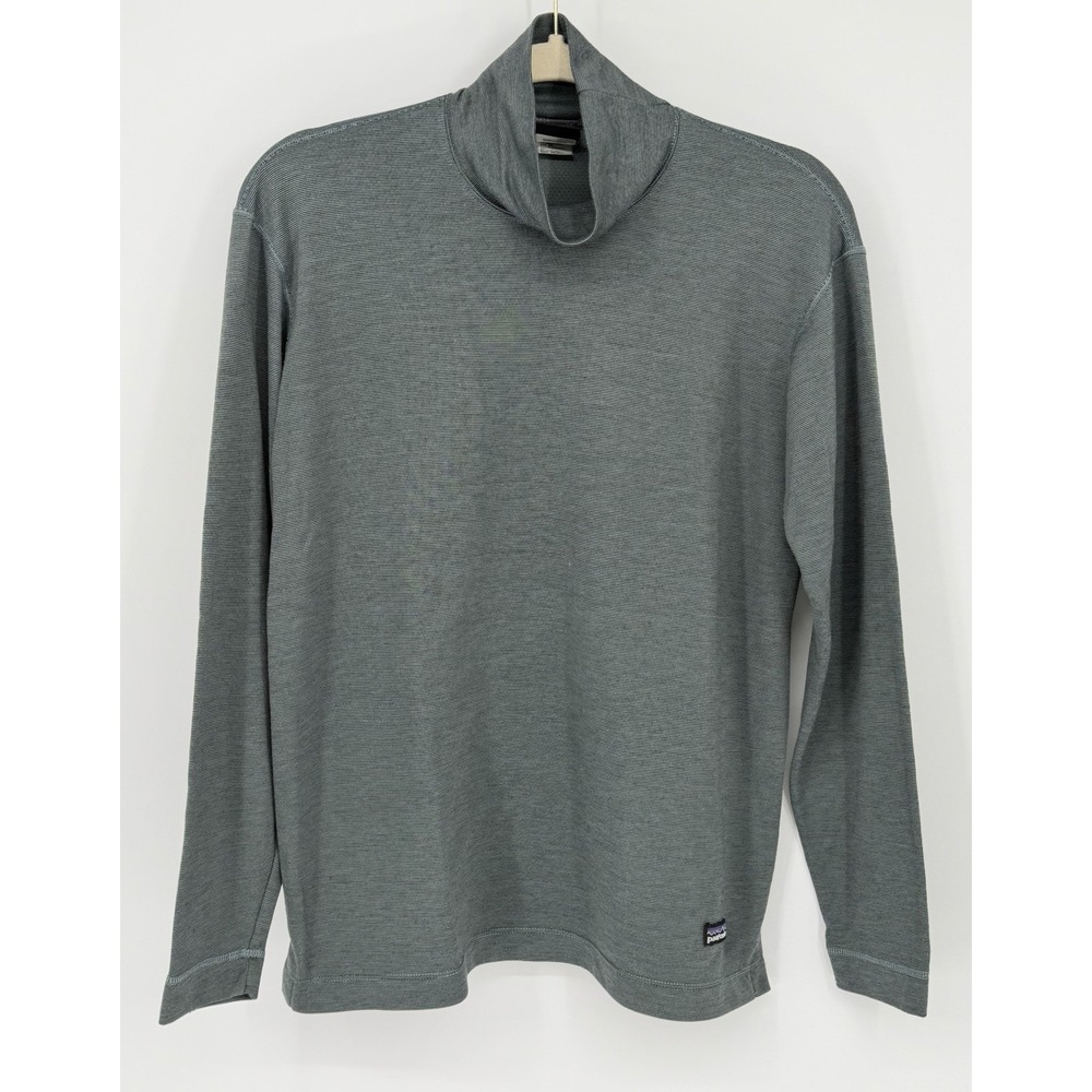 Patagonia Midweight Capilene Tortoise Top Grey Mens M Base Layer‎ Hike Trek Camp